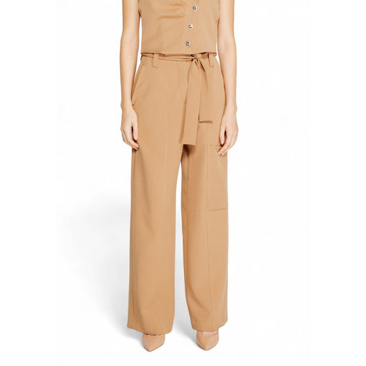 Beige Polyester Pant