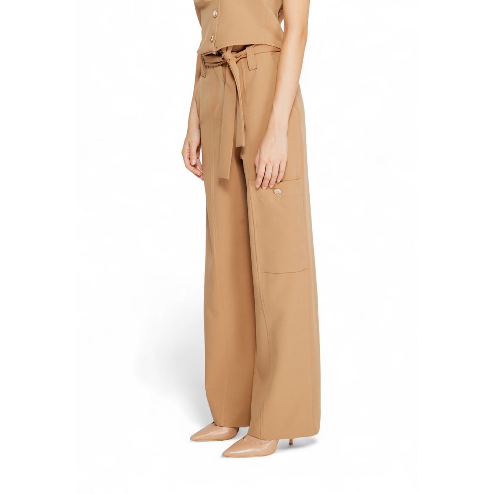 Beige Polyester Pant
