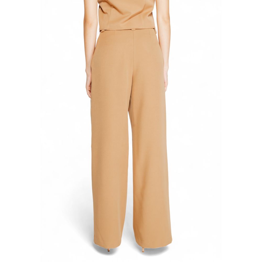 Beige Polyester Pant