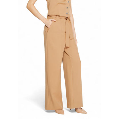Beige Polyester Pant