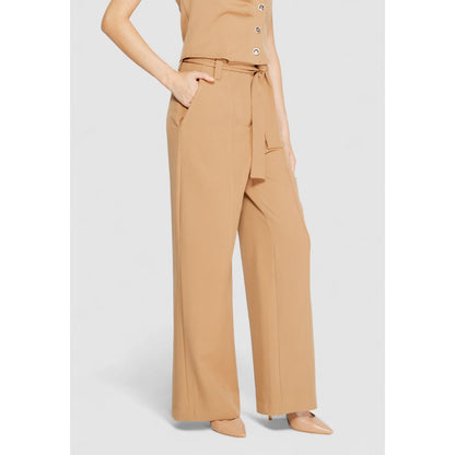 Beige Polyester Pant
