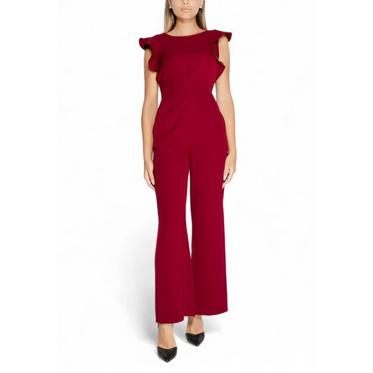 Bordeaux Polyester Jumpsuit