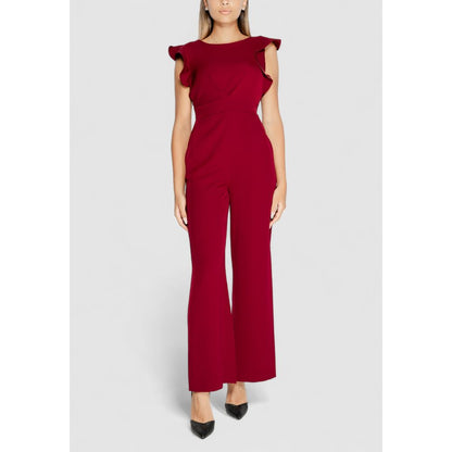 Bordeaux Polyester Jumpsuit