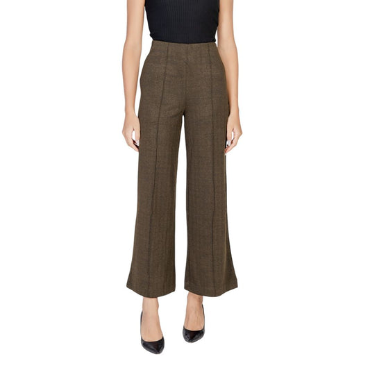 Green Polyester Pant