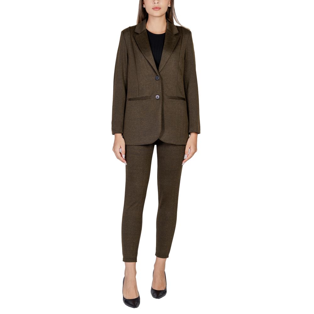 Green Polyester Blazer