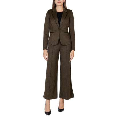 Green Polyester Blazer