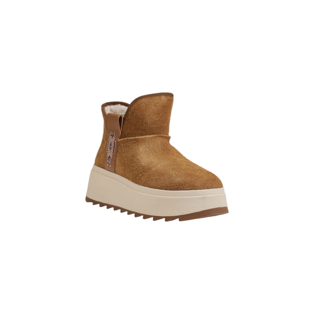 Brown Suede Leather Ankle