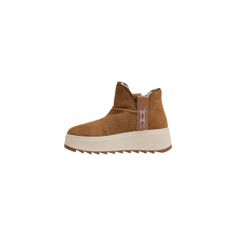 Brown Suede Leather Ankle
