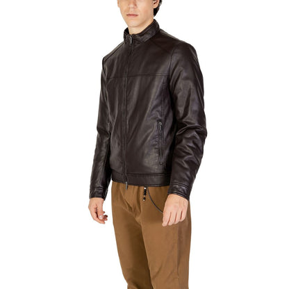 Brown Viscose Jackets & Coat