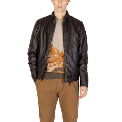 Brown Viscose Jackets & Coat
