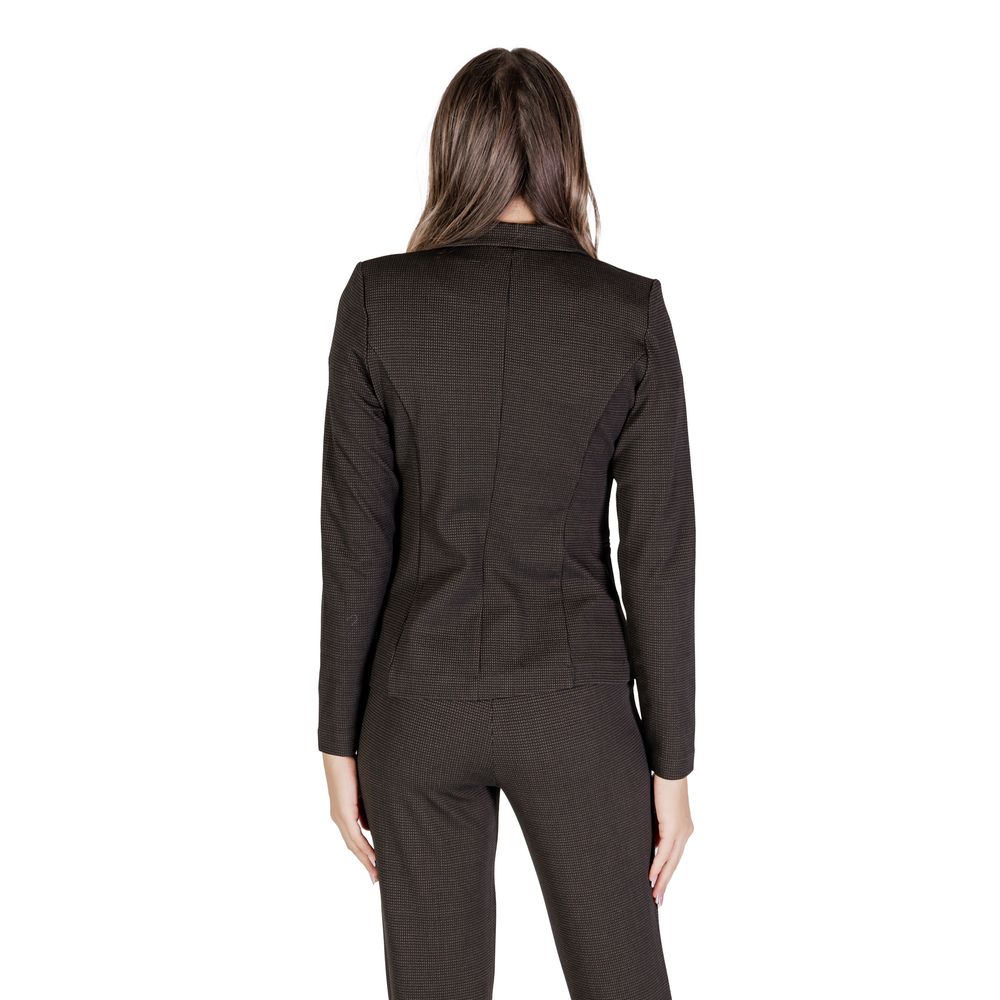 Brown Polyester Blazer