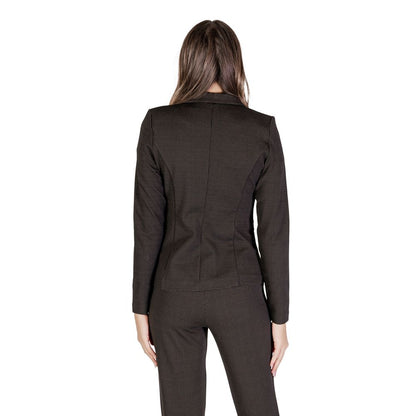 Brown Polyester Blazer