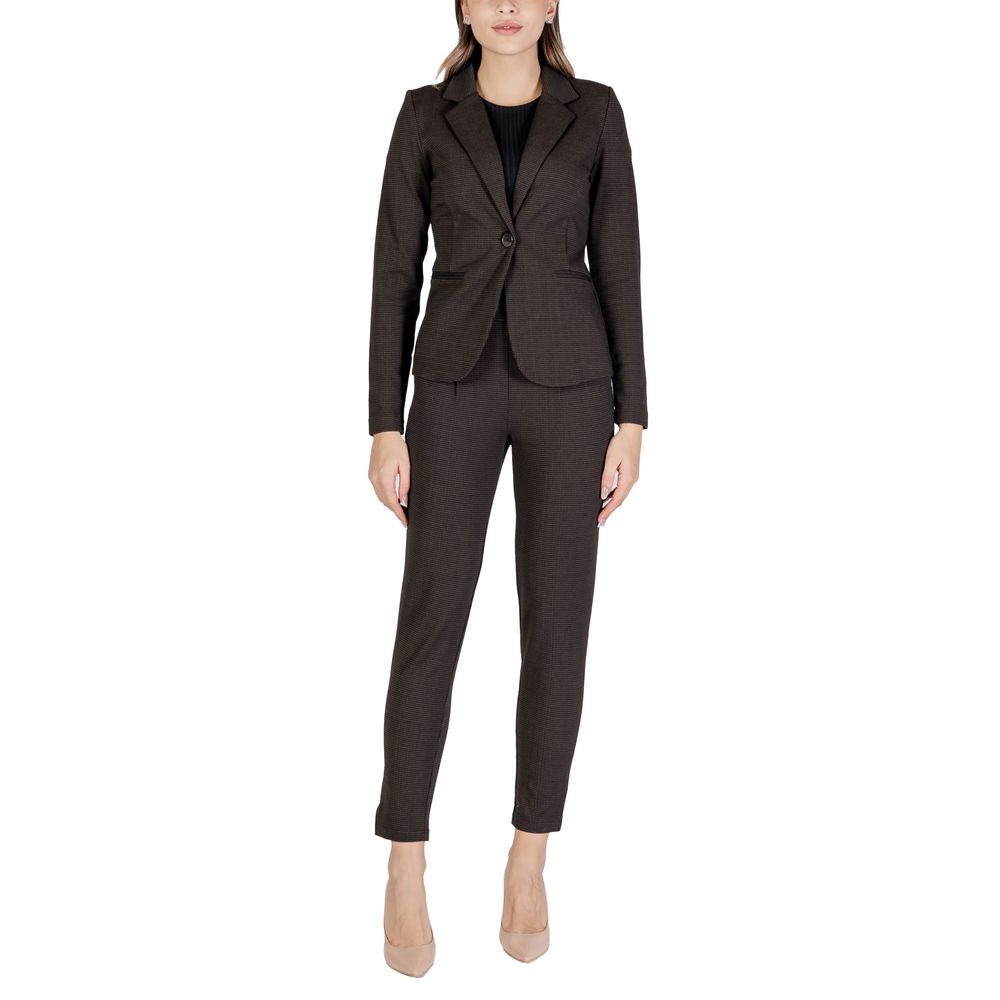 Brown Polyester Blazer