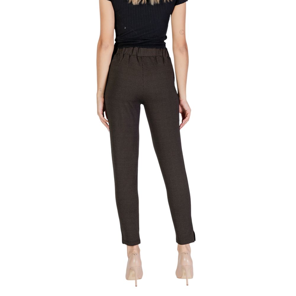 Brown Polyester Pant