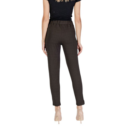 Brown Polyester Pant