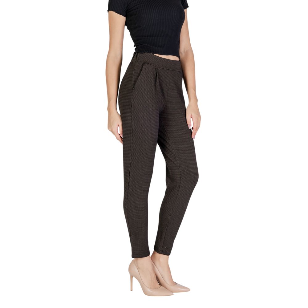 Brown Polyester Pant