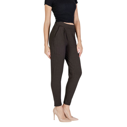 Brown Polyester Pant