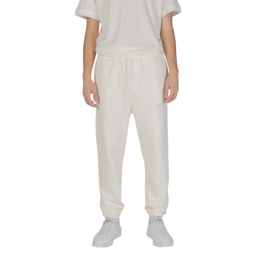 Cream Cotton Joggers Workout Pant