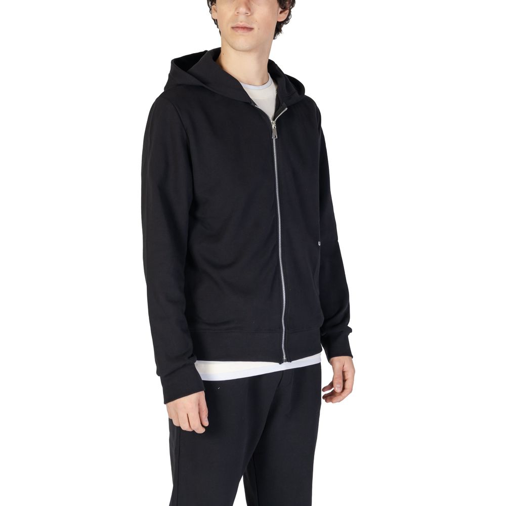 Black Cotton Hoody