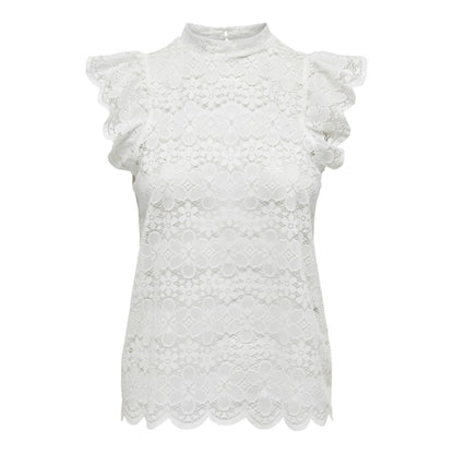 Cream Polyester Top