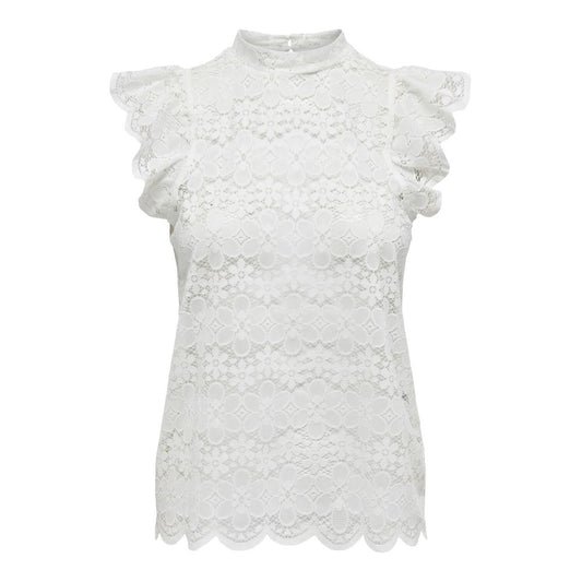 Cream Polyester Top