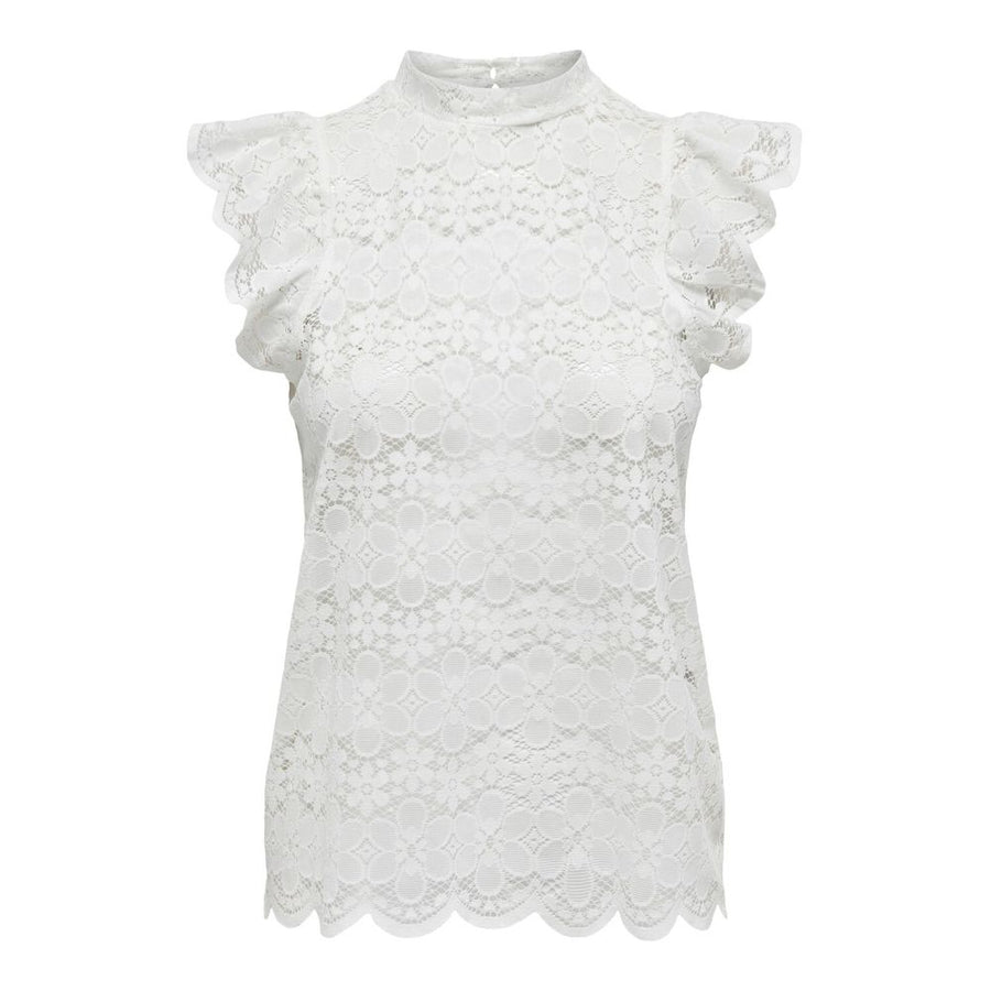 Cream Polyester Top
