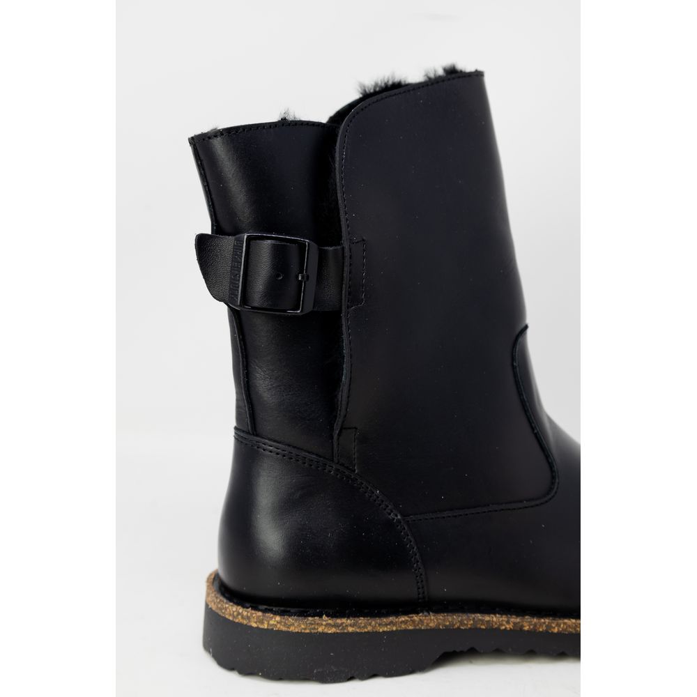 Black Leather Ankle