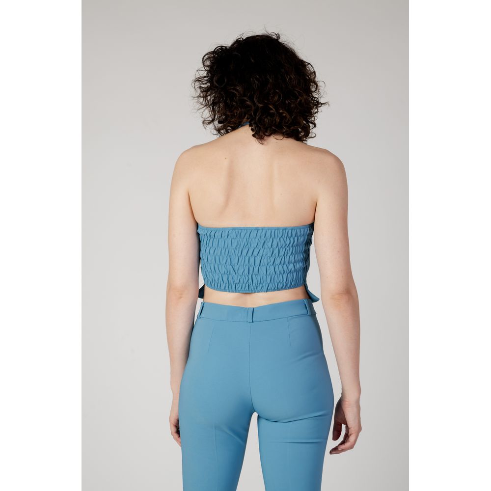 Turquoise Polyester Top