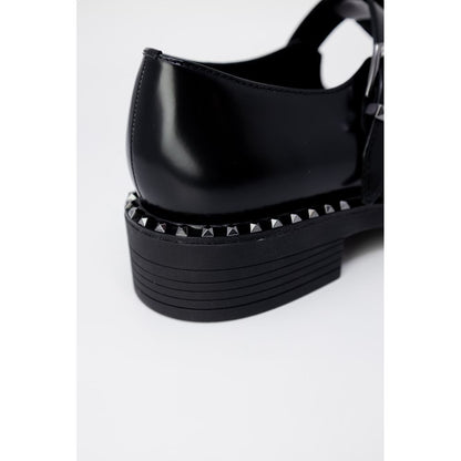Black Leather Lace-Up Boot