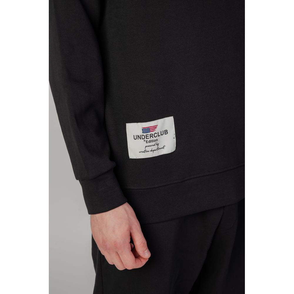 Black Cotton Hoody