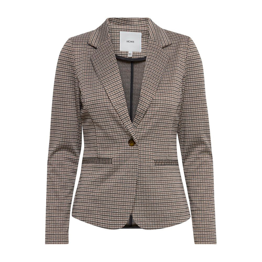 Beige Polyester Blazer