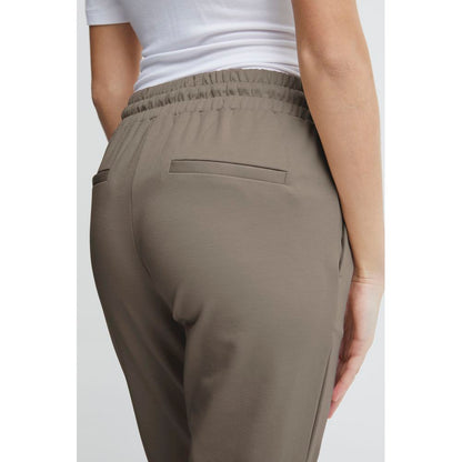 Gray Polyester Pant
