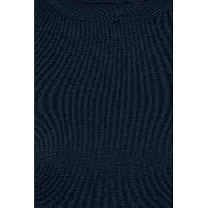 Blue Viscose Turtleneck