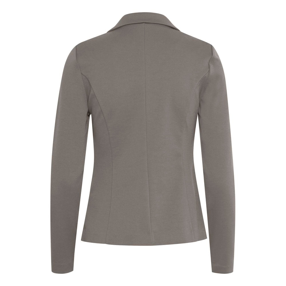 Gray Polyester Blazer