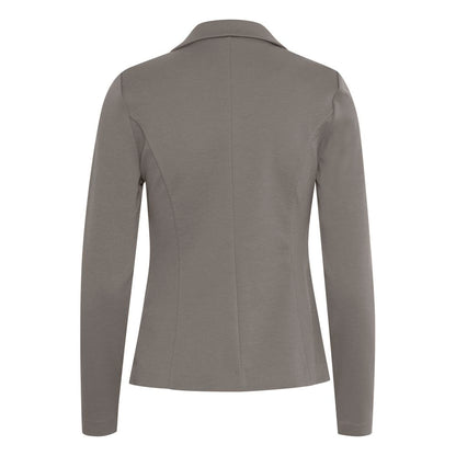 Gray Polyester Blazer