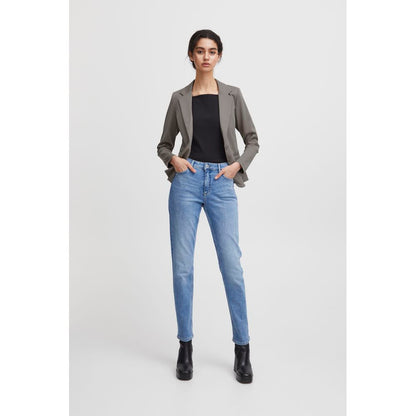 Gray Polyester Blazer