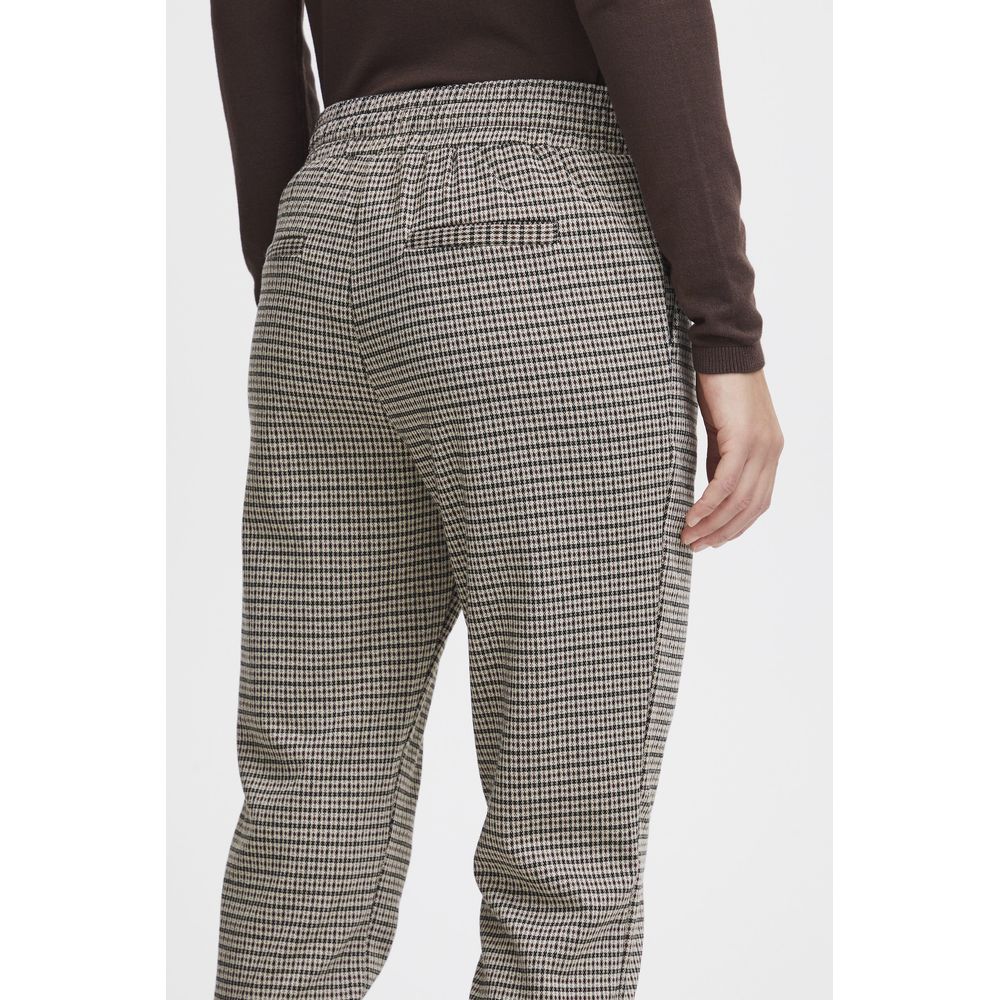 Beige Polyester Pant