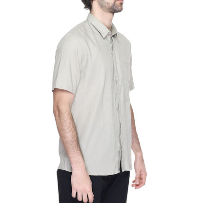 Beige Linen Shortsleeve Shirt