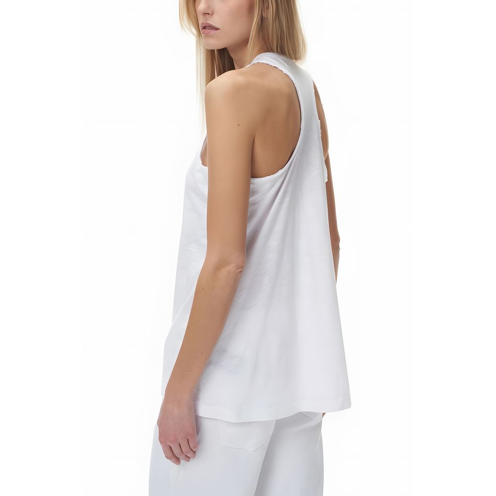 White Cotton Tank Top