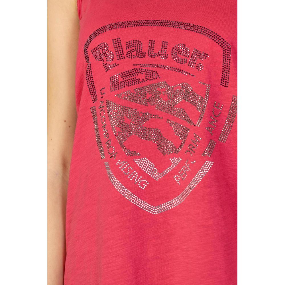 Pink Cotton Tank Top