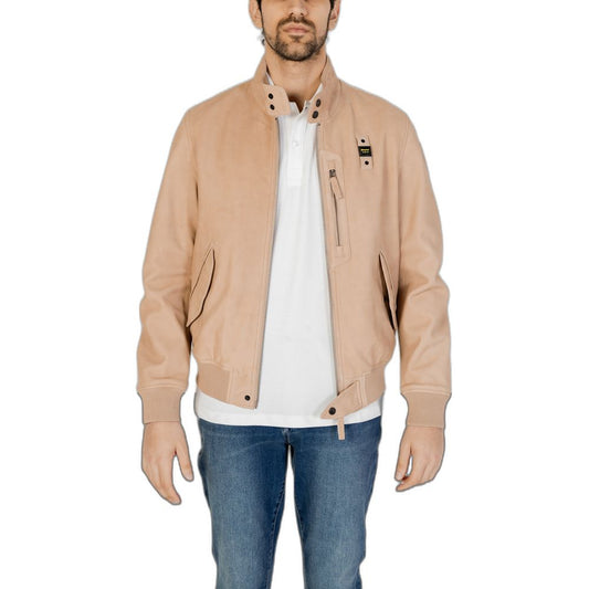 Beige Leather Jackets & Coat