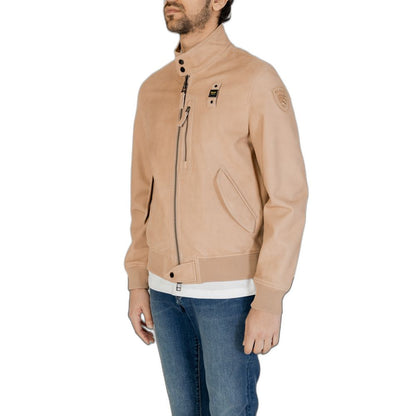 Beige Leather Jackets & Coat