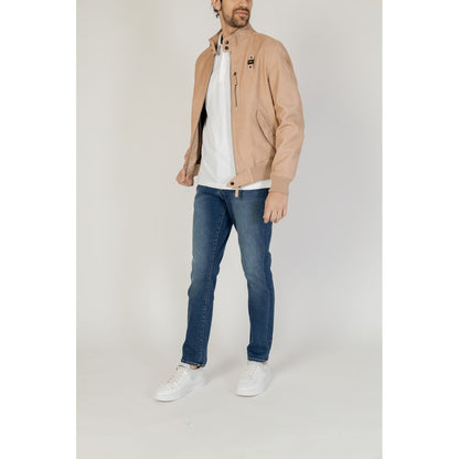Beige Leather Jackets & Coat