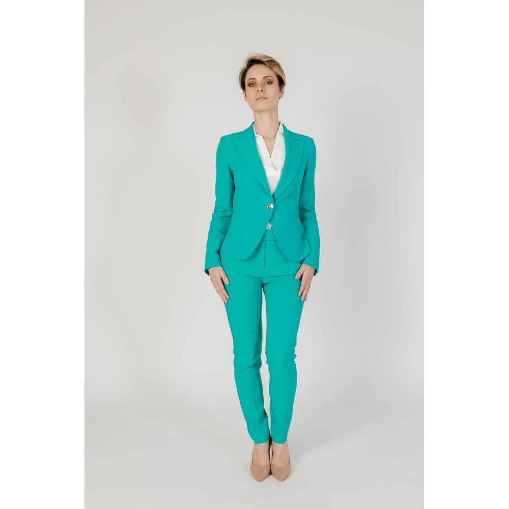 Green Polyester Pant