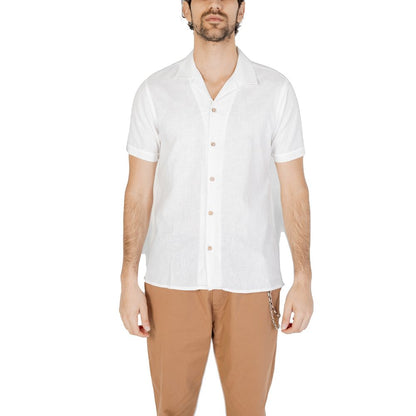 White Linen Shortsleeve