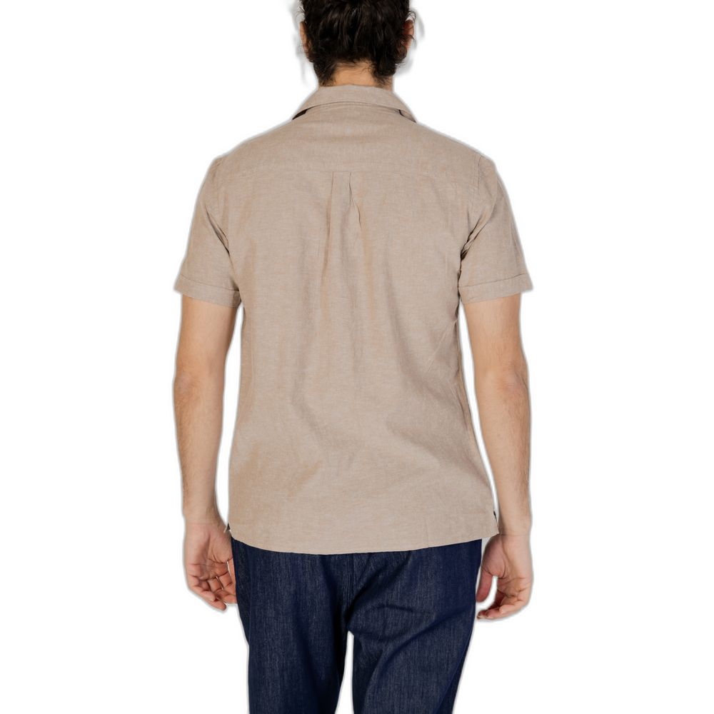 Beige Linen Shortsleeve