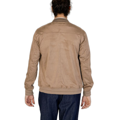 Gray Polyester Jackets & Coat
