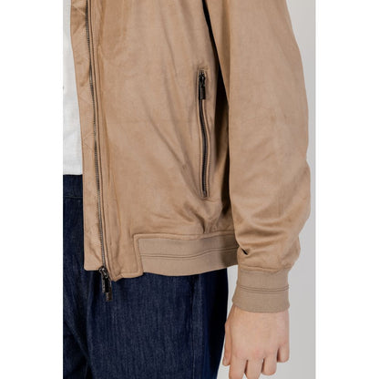 Gray Polyester Jackets & Coat