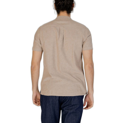 Beige Linen Shortsleeve