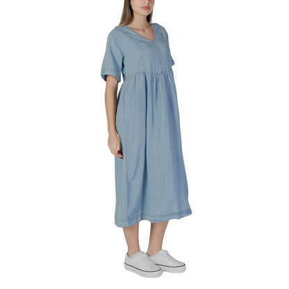Light Blue Cotton Long